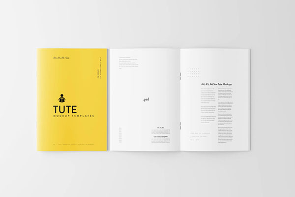 10 A4, A5, A6 Brochures Mockups in Varied Visions