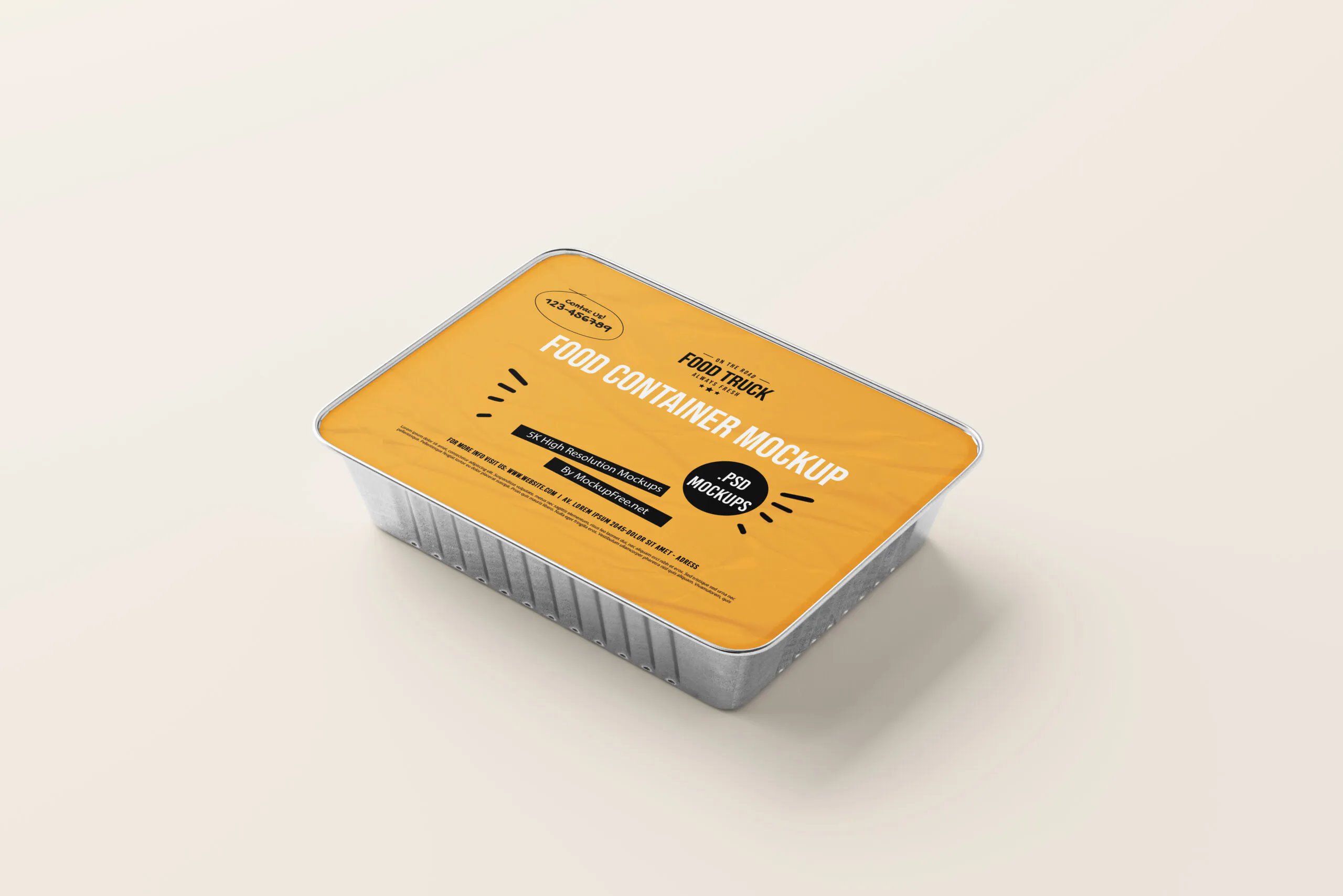 10 Mockups of Large Aluminum Food Container Boxes FREE PSD