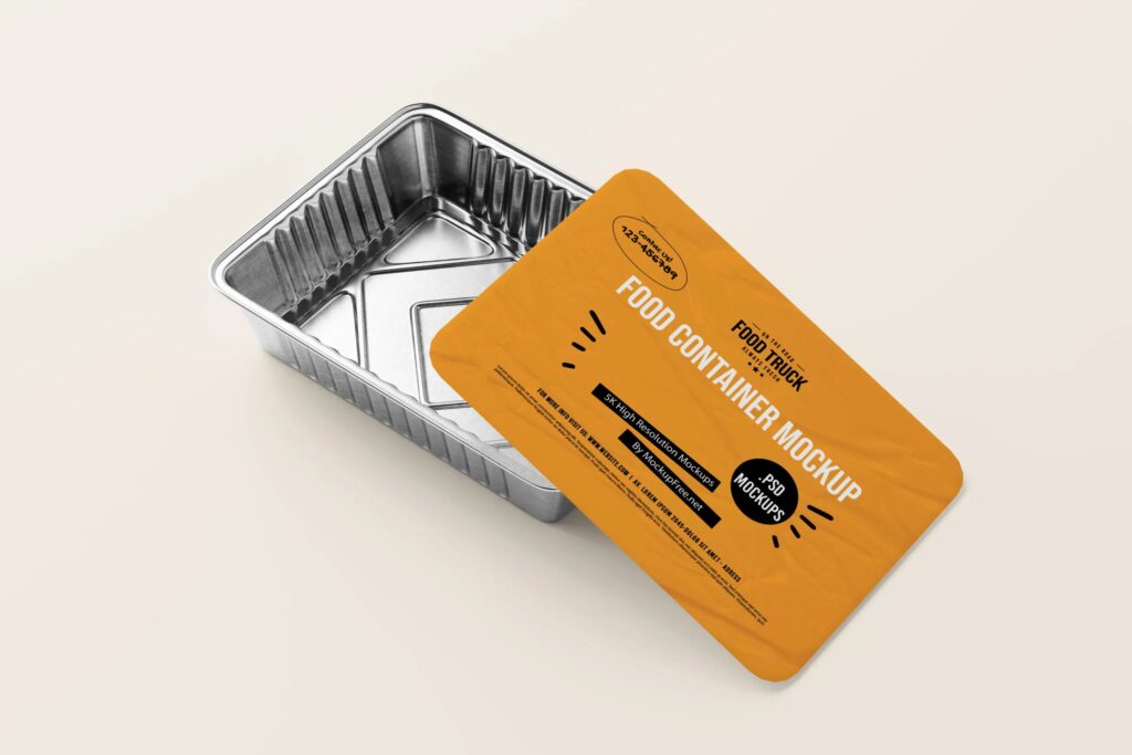 10 Mockups of Large Aluminum Food Container Boxes