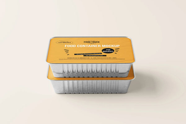 10 Mockups of Large Aluminum Food Container Boxes