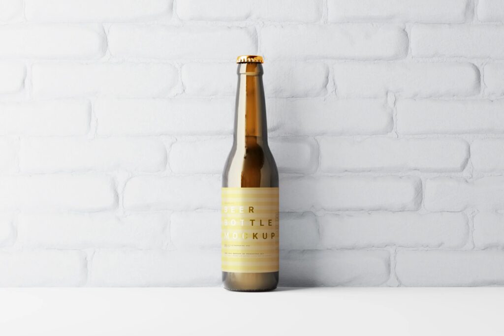 10 Mockups of Slim Beer Bottles in Varied Visions