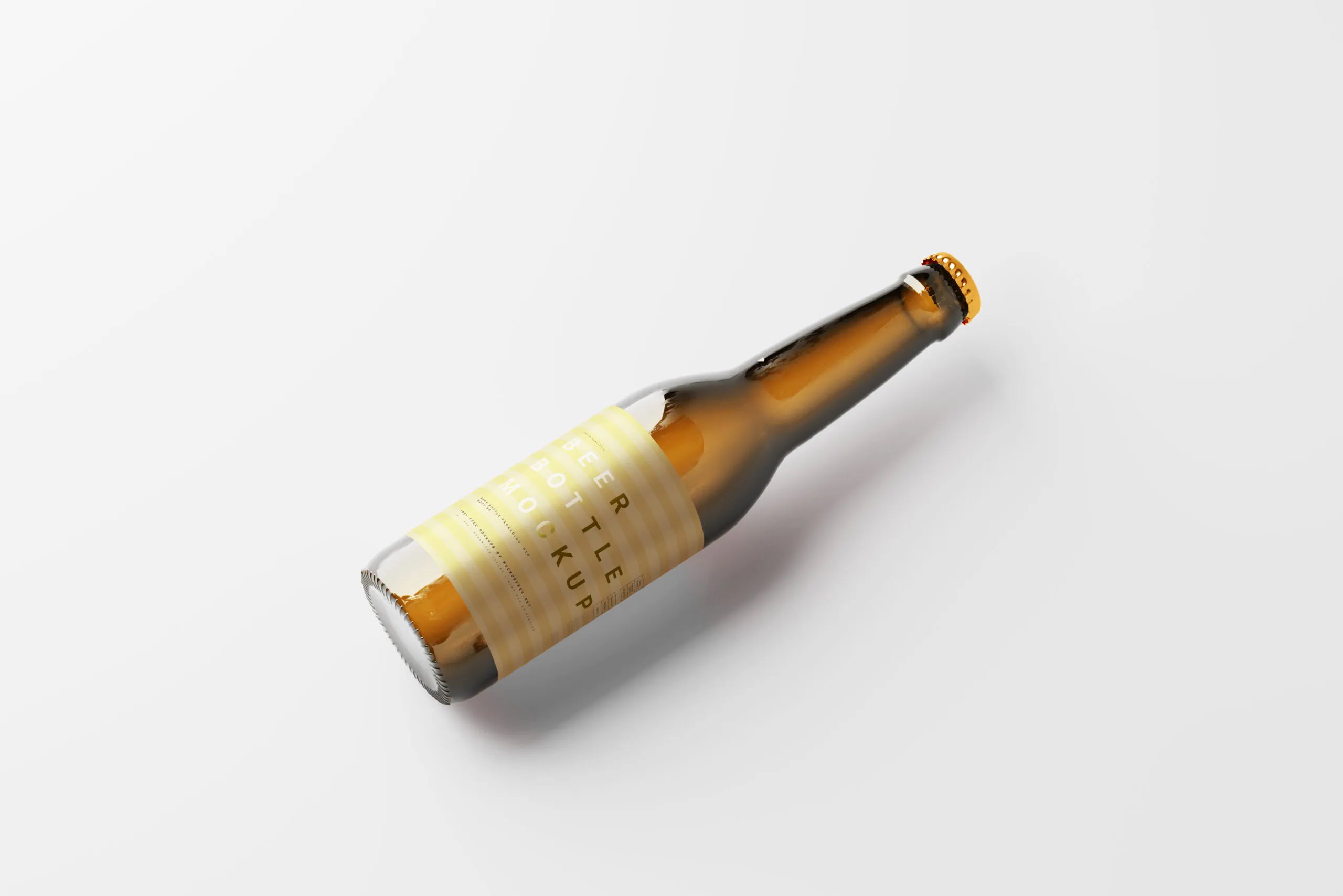 10 Mockups of Slim Beer Bottles in Varied Visions FREE PSD