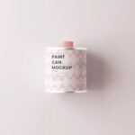 10 Paint Can Mockups in Different Visions