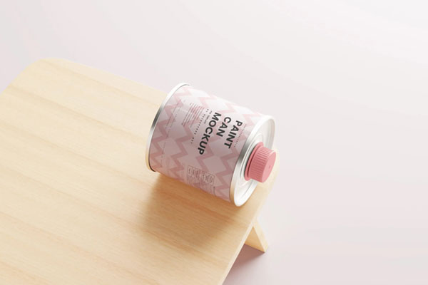 10 Paint Can Mockups in Different Visions
