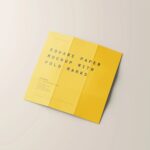 10 Paper Mockup with Fold Marks in Distinct Views