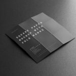 10 Paper Mockup with Fold Marks in Distinct Views