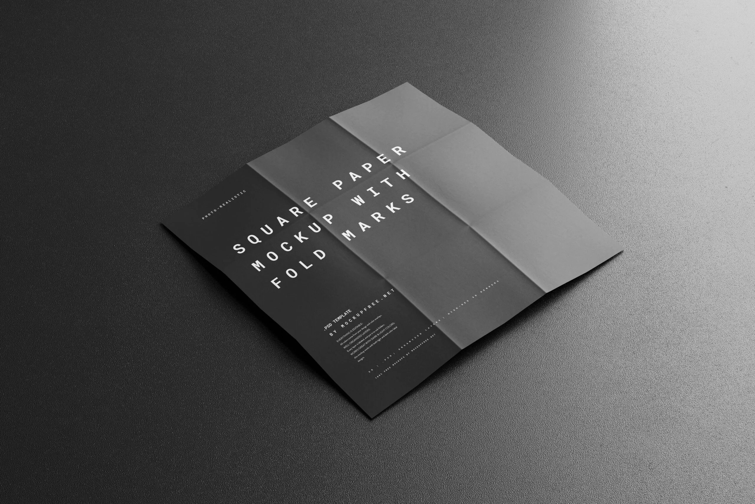 10 Paper Mockup with Fold Marks in Distinct Views FREE PSD