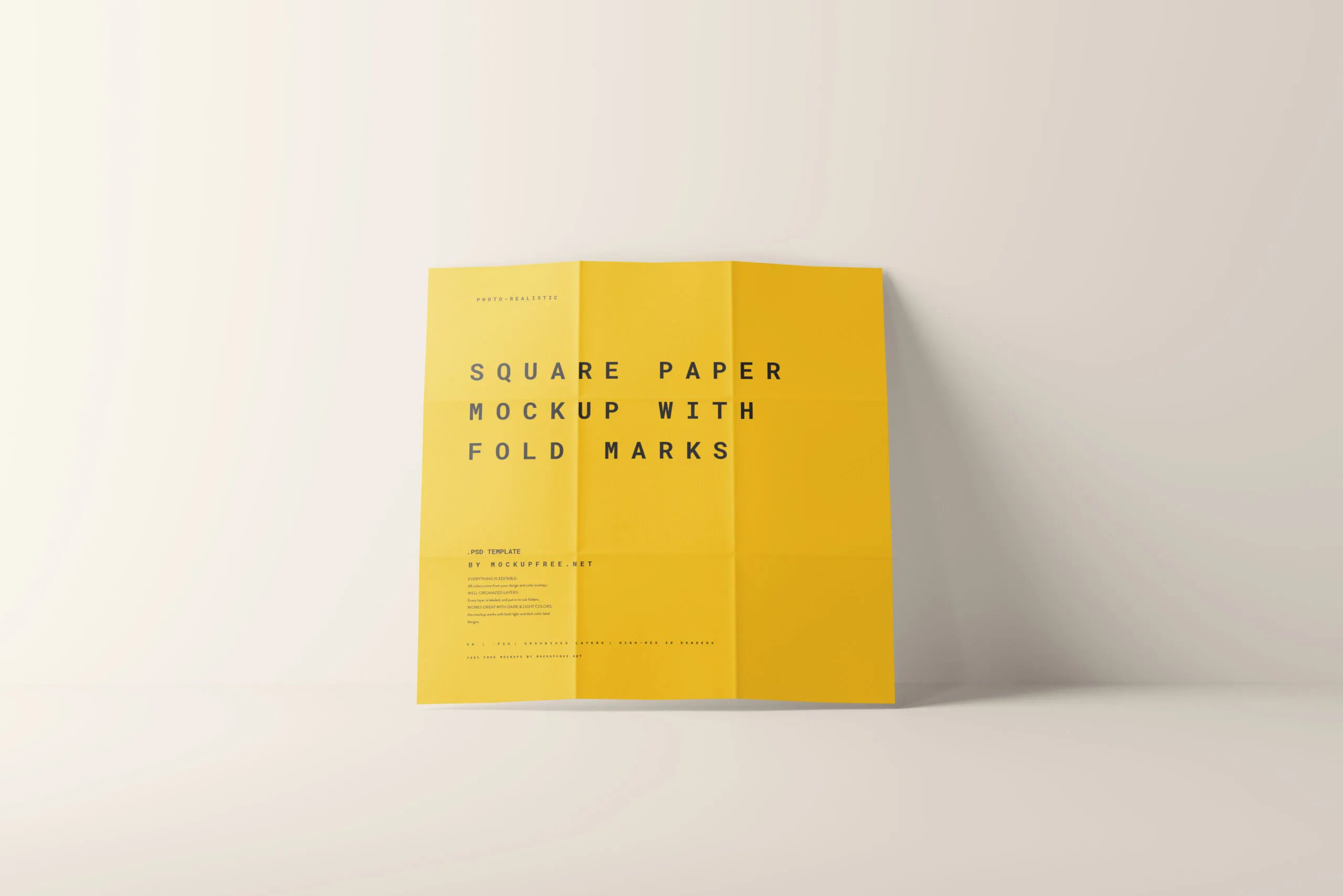 10 Paper Mockup with Fold Marks in Distinct Views FREE PSD