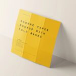 10 Paper Mockup with Fold Marks in Distinct Views