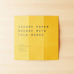 10 Paper Mockup with Fold Marks in Distinct Views