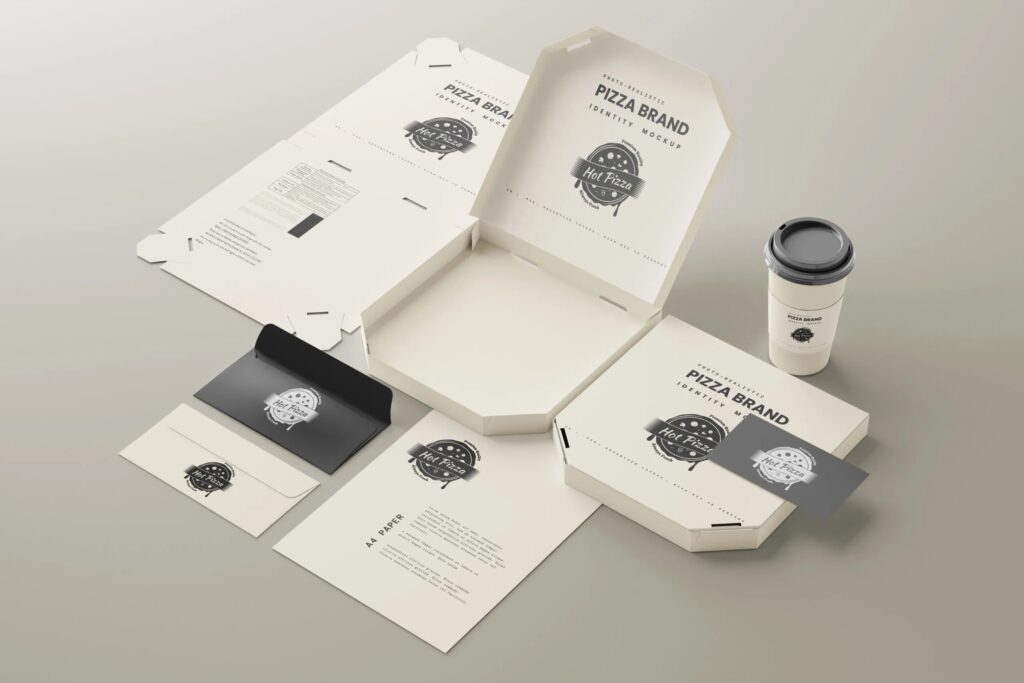 10 Pizza Branding Mockups in Different Visions mockup preview