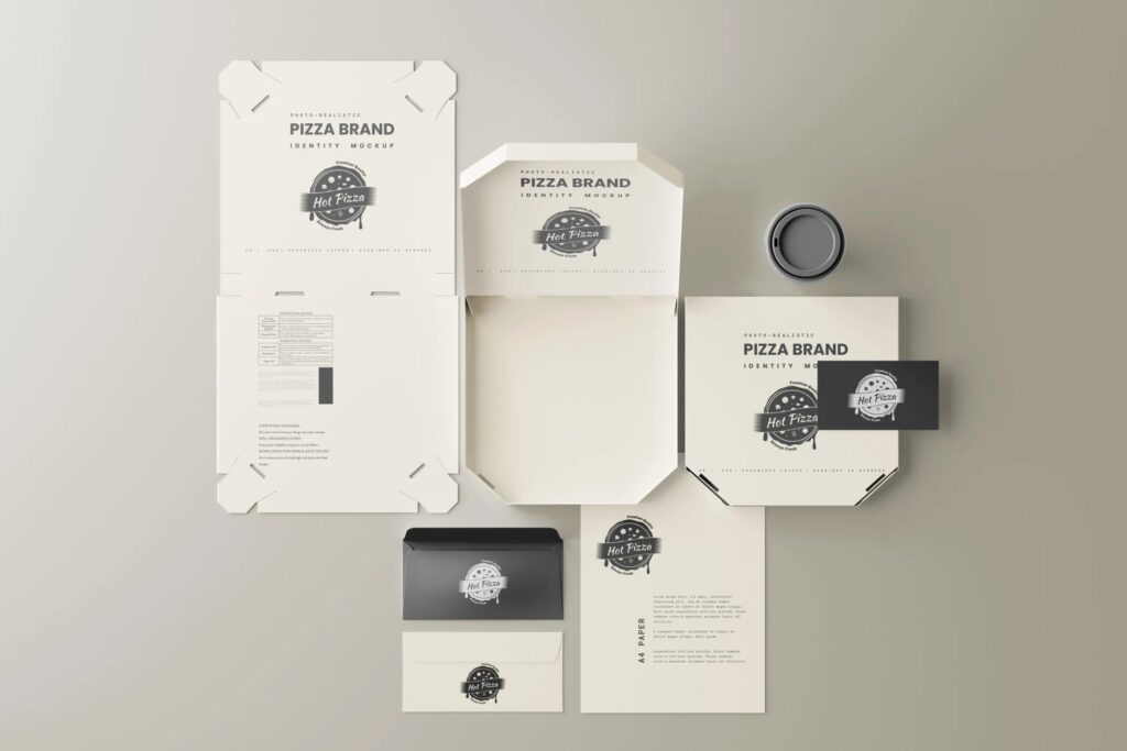10 Pizza Branding Mockups in Different Visions mockup preview