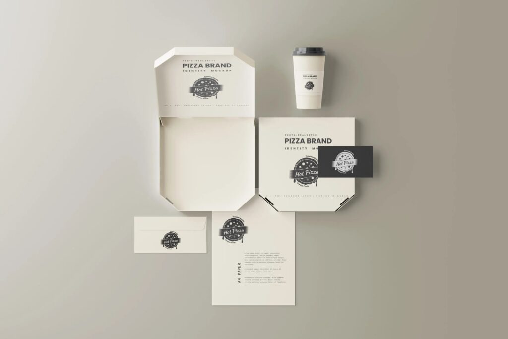 10 Pizza Branding Mockups in Different Visions mockup preview