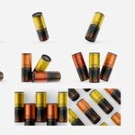10 Shots of Energy Drink Can Mockup