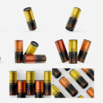 10 Shots of Energy Drink Can Mockup