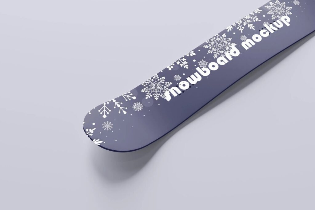 10 Snowboards Mockups in Different Sights