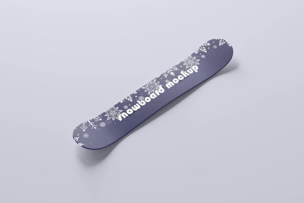 10 Snowboards Mockups in Different Sights