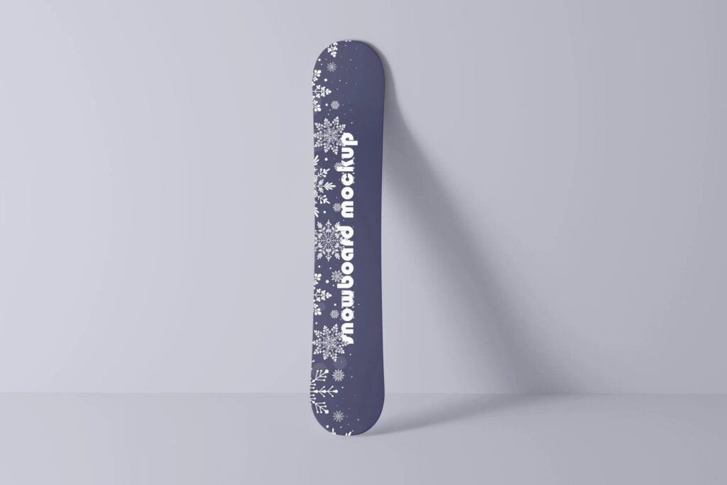 10 Snowboards Mockups in Different Sights