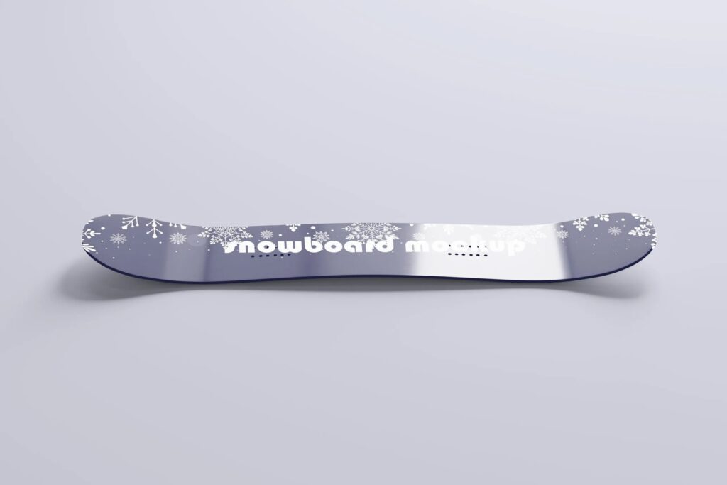 10 Snowboards Mockups in Different Sights