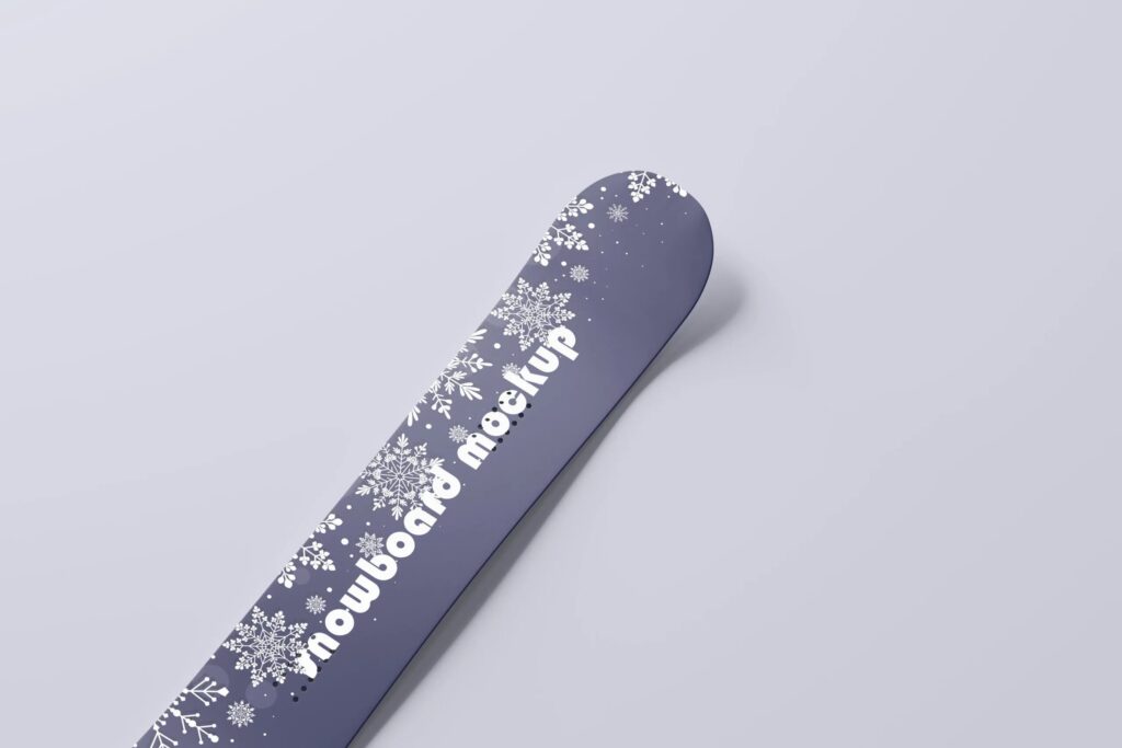 10 Snowboards Mockups in Different Sights