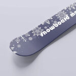 10 Snowboards Mockups in Different Sights
