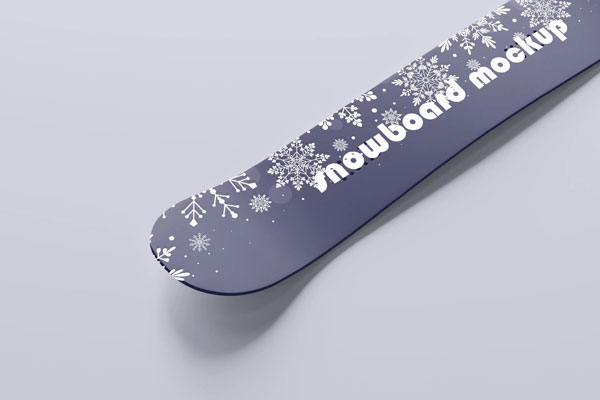 10 Snowboards Mockups in Different Sights