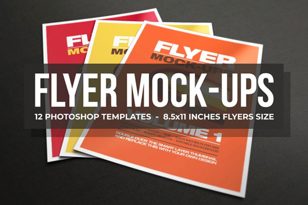 10 US Letter Size Flyer Mockups