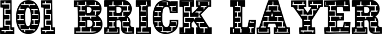 101! Brick Layer Font