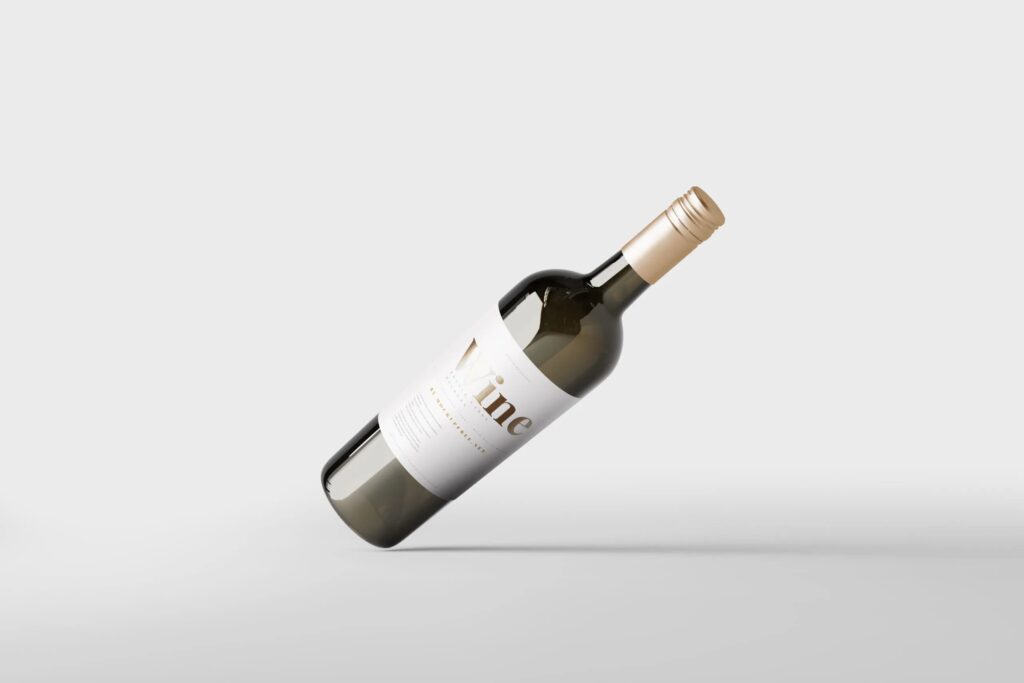 11 Wine Bottles Mockups in Distinct Views
