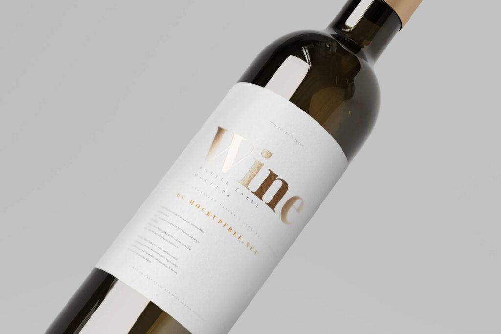 11 Wine Bottles Mockups in Distinct Views