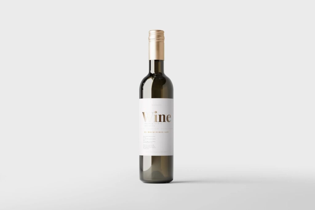 11 Wine Bottles Mockups in Distinct Views