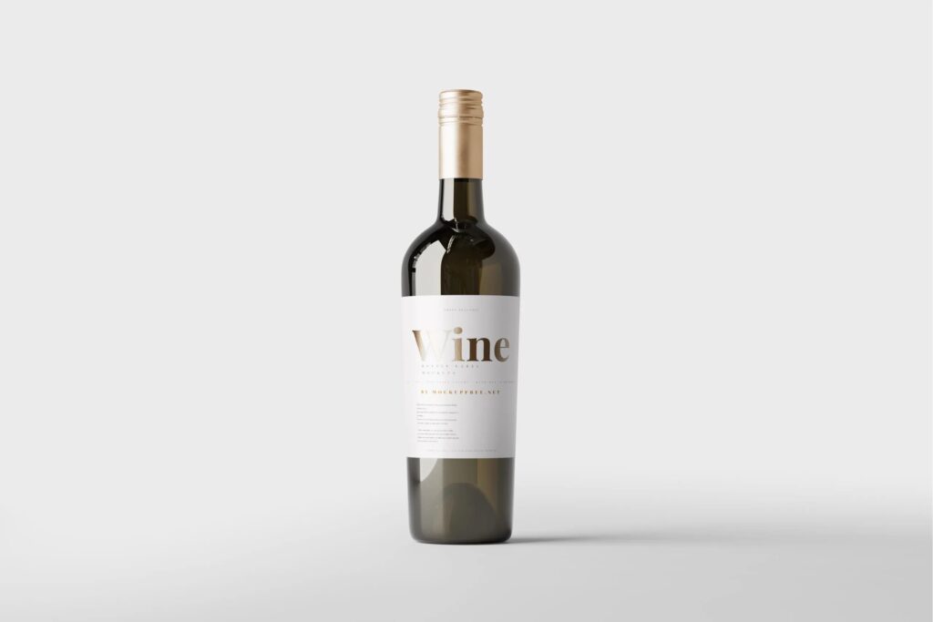 11 Wine Bottles Mockups in Distinct Views