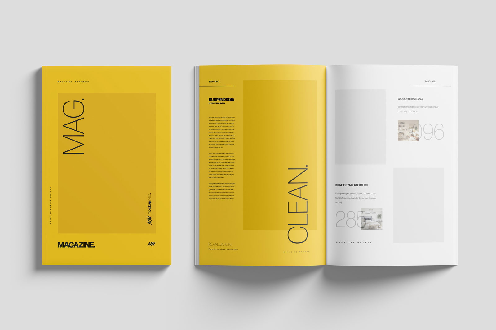 Free 11x17 Magazine Mockup PSD Template