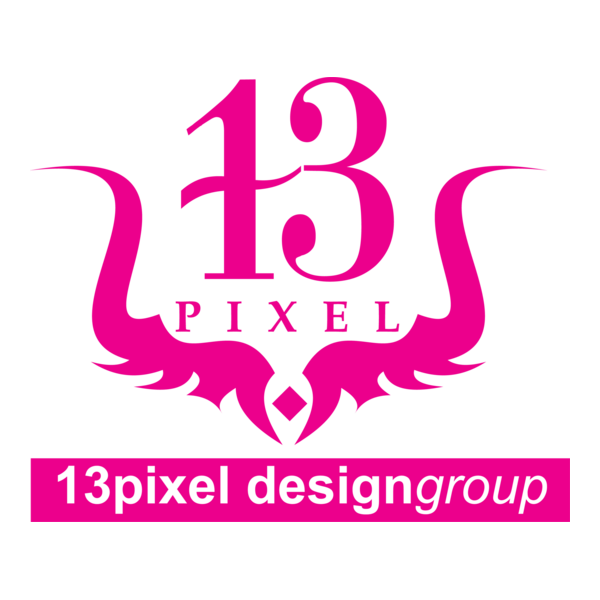 13 pixel logo