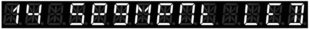 14 Segment LED Font