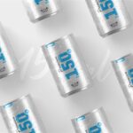150ml Soda Can Mockup in 3 Shots
