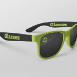 2 Angled View Wayfarer Glasses Mockups mockup preview