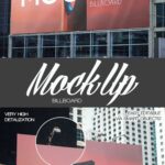 2 Billboard Mockups in Urban Environment mockup preview