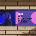 2 Billboard Mockups on The Wall in Varied Sights
