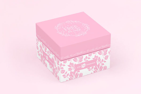 2 Box Mockups in Closed and Open Version