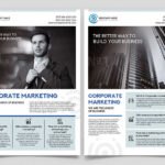 2 Clean Infographic Corporate Flyer Templates