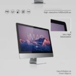 2 Close-up Shot iMac Desktop Display Mockups in Different Views