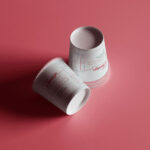 2 Coffee Cup Mockup in Facing View