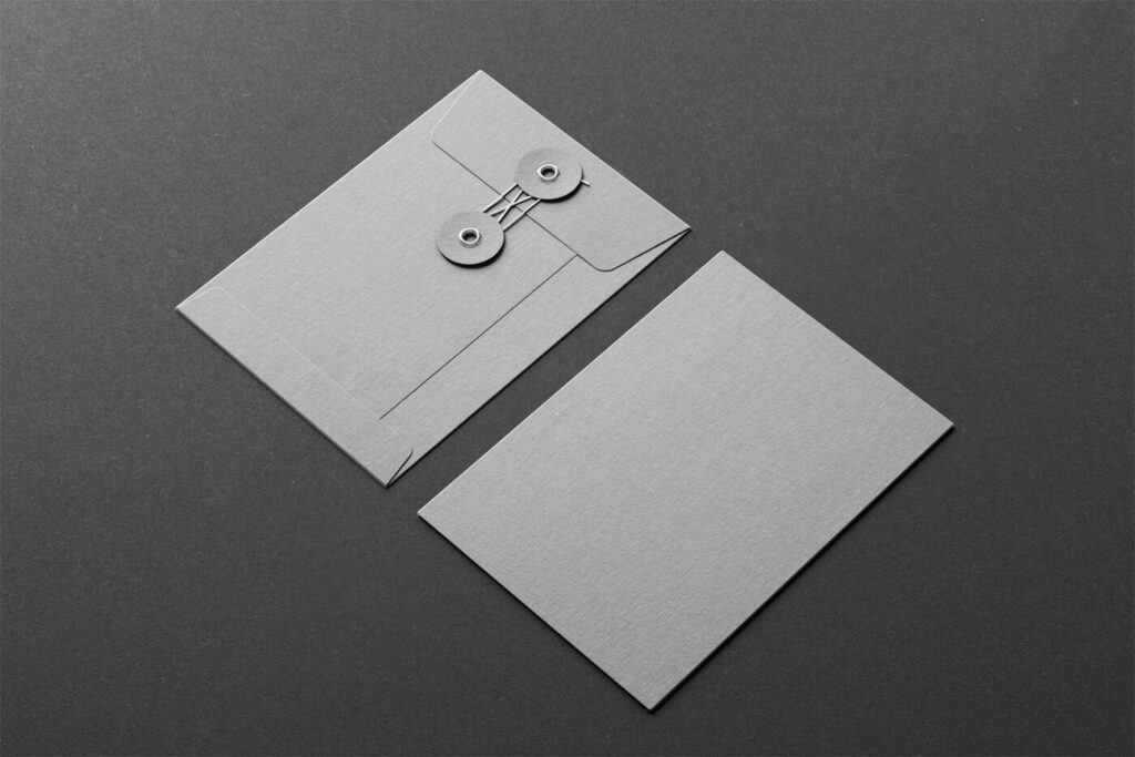 2 Envelopes with Strings Mockup mockup preview