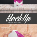 2 Fashion Label Mockups with Realistic Features