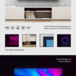 2 Front View TV Mockups with TV Stand