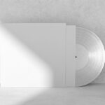 2 Front View Vinyl Record Mockups with and Without Cover