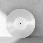 2 Front View Vinyl Record Mockups with and Without Cover