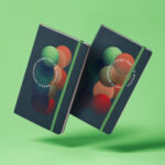 2 Gravity Falling Notebooks Mockup in Perspective View