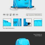 2 Gym Sack Mockups in Different Shots